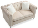 Raisa 60in Loveseat, Beige