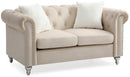 Raisa 60in Loveseat, Beige