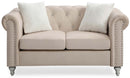 Raisa 60in Loveseat, Beige