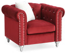 Raisa Chair, Burgundy