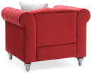 Raisa  Chair, Burgundy