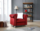 Raisa  Chair, Burgundy