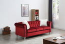 Raisa 83in Sofa, Burgundy