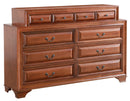 LaVita 10-Drawers Dresser, Oak