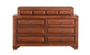 LaVita 10-Drawers Dresser, Oak
