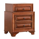 LaVita 3-Drawers Nightstand, Oak
