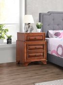 LaVita 3-Drawers Nightstand, Oak