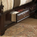 LaVita Queen Storage Bed, Cappuccino