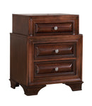 LaVita 3-Drawers Nightstand, Cappuccino