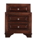 LaVita 3-Drawers Nightstand, Cappuccino