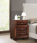 LaVita 3-Drawers Nightstand, Cappuccino