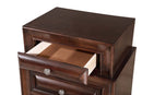 LaVita 3-Drawers Nightstand, Cappuccino
