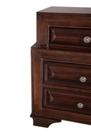 LaVita 3-Drawers Nightstand, Cappuccino