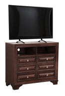 LaVita 6-Drawers Media Chest, Cappuccino