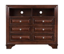 LaVita 6-Drawers Media Chest, Cappuccino