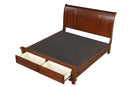 Meade King Storage Bed, Cherry