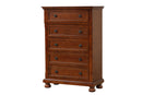 Meade 5-Drawers Chest, Cherry