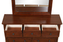 Meade 7-Drawers Dresser, Cherry