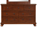 Meade 7-Drawers Dresser, Cherry