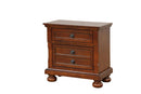 Meade 2-Drawers Nightstand, Cherry
