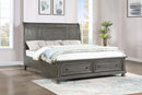 Meade Full Storage Bed, Gray