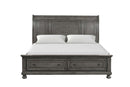 Meade Queen Storage Bed, Gray