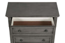 Meade 5-Drawers Chest, Gray