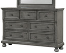 Meade 7-Drawers Dresser, Gray