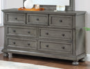 Meade 7-Drawers Dresser, Gray