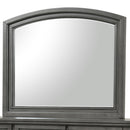Meade 36"L x 42"H Mirror, Gray