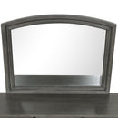 Meade 36"L x 42"H Mirror, Gray