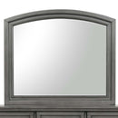Meade 36"L x 42"H Mirror, Gray