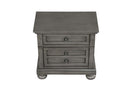 Meade 2-Drawers Nightstand, Gray