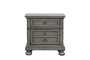 Meade 2-Drawers Nightstand, Gray
