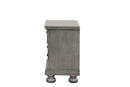 Meade 2-Drawers Nightstand, Gray