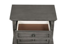 Meade 2-Drawers Nightstand, Gray