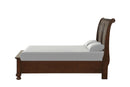 Meade Tufted Twin Storage Bed, Cherry