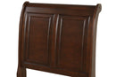 Meade Tufted Twin Storage Bed, Cherry