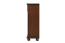 Meade 5-Drawers Chest w/Bun Legs, Cherry