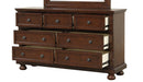 Meade 7-Drawers Dresser, Brown