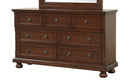 Meade 7-Drawers Dresser, Brown