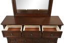 Meade 7-Drawers Dresser, Brown