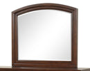 Meade 36"L x 42"H Arched Mirror, Cappucino