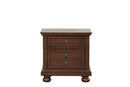 Meade 2-Drawers Nightstand, Cherry