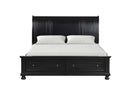 Meade Queen Storage Bed, Black