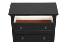 Meade 5-Drawers Chest, Black