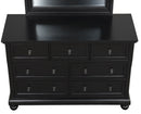 Meade 7-Drawers Dresser, Black