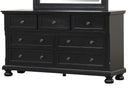 Meade 7-Drawers Dresser, Black