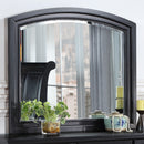 Meade 36"L x 42"H Mirror, Black