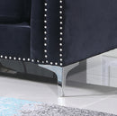 Pompano 62in Loveseat, Black